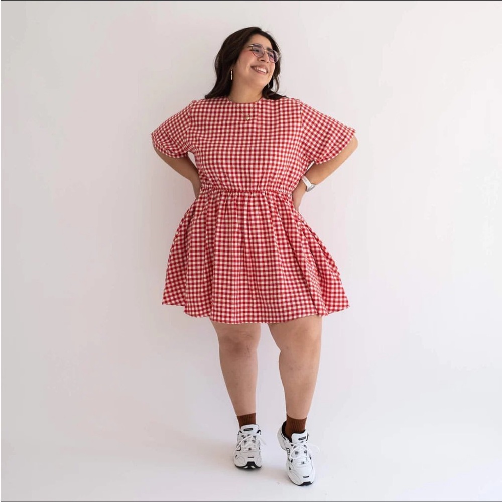 Shiny By Nature Gingham Dress